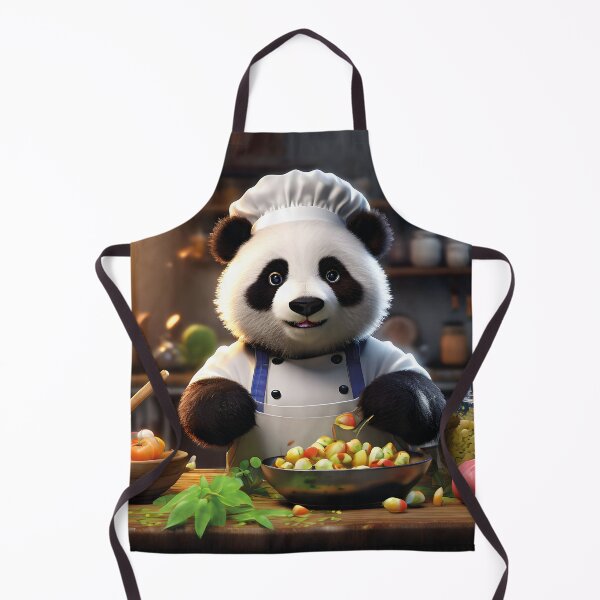 Item preview, funny panda, cooking, bon appetit designed and sold by Mauswohn.