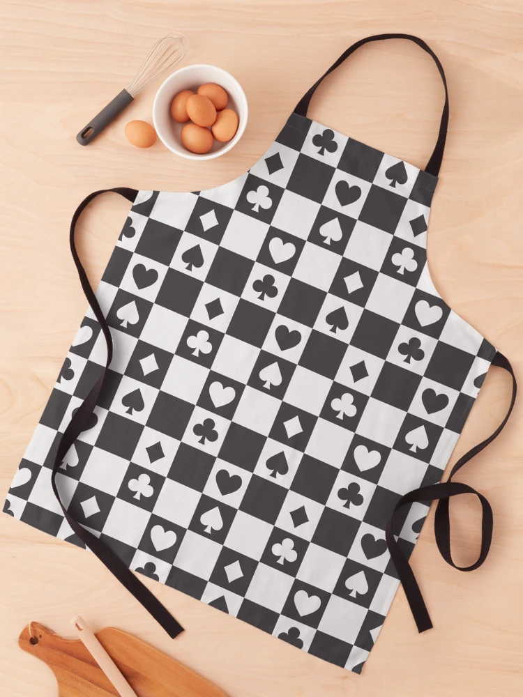 Thumbnail 1 of 6, Apron, Checkered Cards Pattern designed and sold by hellcom.