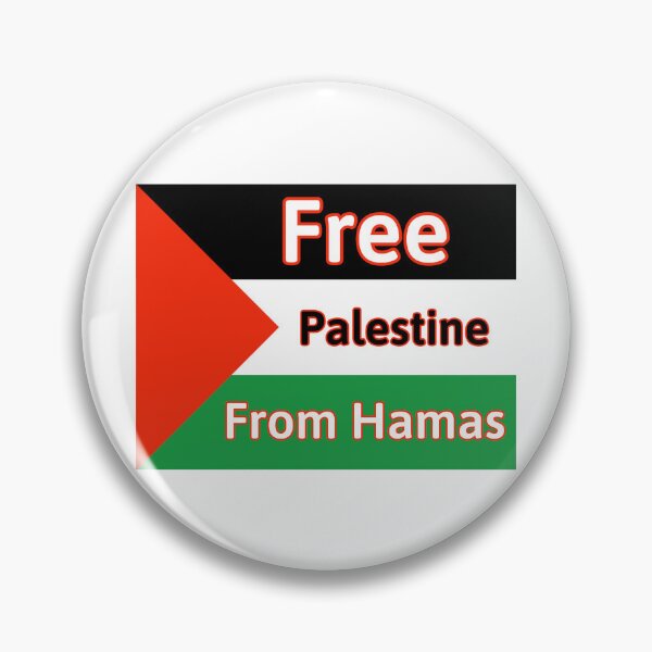Item preview, Free Palestine from Hamas flag design  designed and sold by Rachel the Artist .