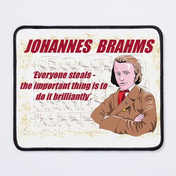 Item preview, Brahms Music Quote designed and sold by TheatreOfMusic.