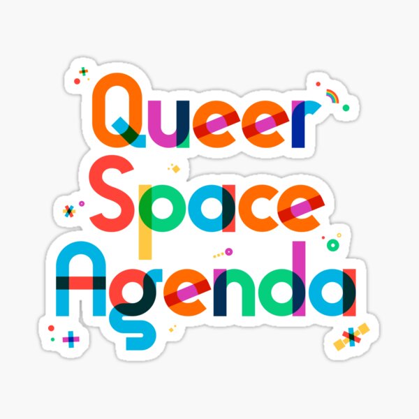 Queer Space Agenda Pride Month Celebration Sticker
