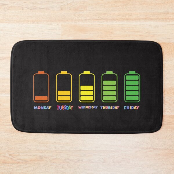 Item preview, Weekday Energy Levels: A Battery Life Story! designed and sold by StyleFused.