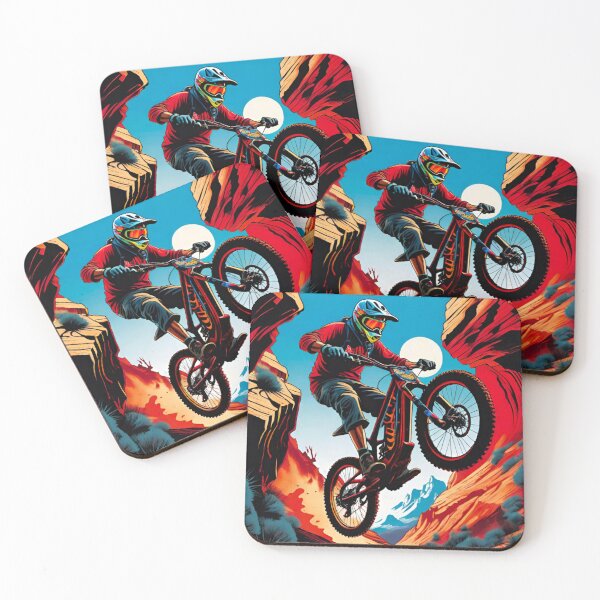 Item preview, Moonlit MTB Trickster: Shredding Trails under the Night Sky designed and sold by GrizzlyCollective.