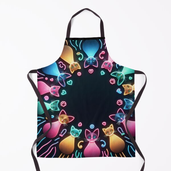 Item preview, Neon Kitty in the Dark #34 Cute Animal Designs designed and sold by Kinyah88.