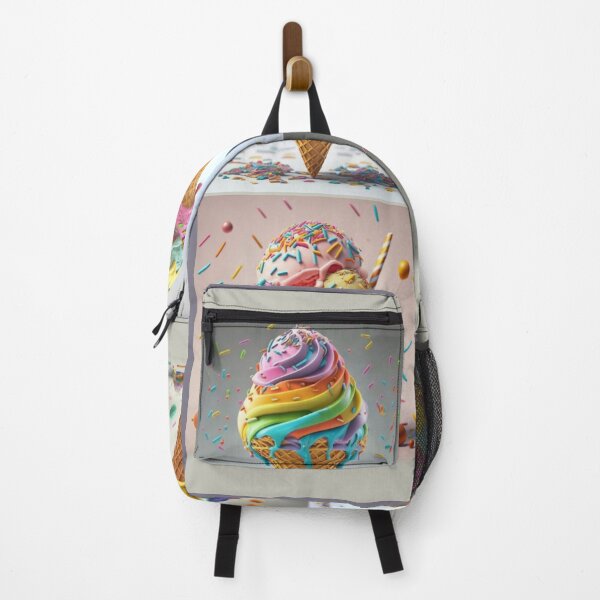 Item preview, Colorful Ice Cream With Rainbow designed and sold by DZIERANA.