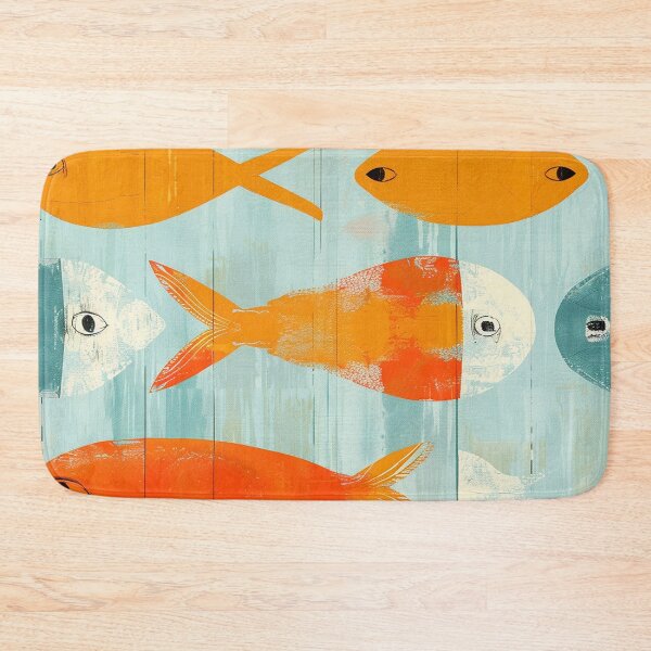 Item preview, Pattern with abstract fish shapes. designed and sold by Dream scape  of Lucy.