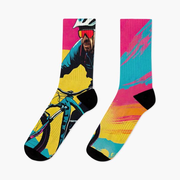 Item preview, Golden Hour Glory: MTB Rider Smashing Trails in the Late Evening Sun designed and sold by GrizzlyCollective.