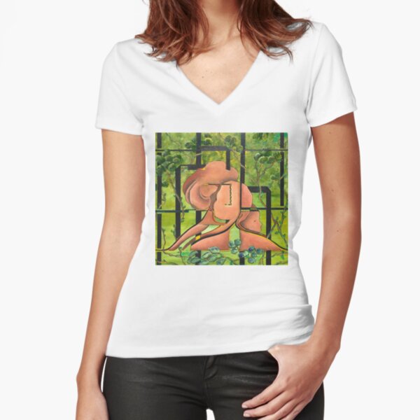 Fitted V-Neck T-Shirt