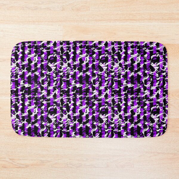 Item preview, Cow Print Smoke Over Black and Purple Stripe designed and sold by TheRulerofEarth.