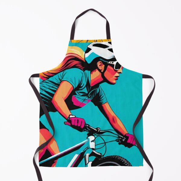 Item preview, Trailblazing Queen: Female MTB Racer Defying Limits designed and sold by GrizzlyCollective.