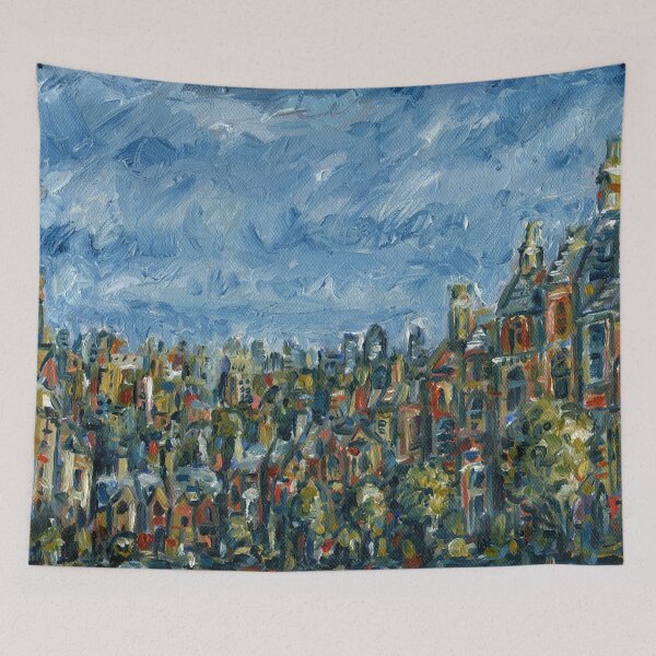Item preview, Muswell Hill View Over London , Oil on Board designed and sold by Luke Bailey.