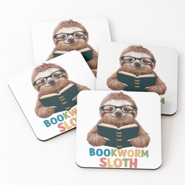 Item preview, Bookworm Sloth - Intellectual Sloth with Glasses designed and sold by vk09.