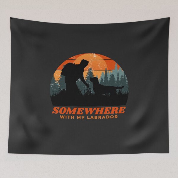 Item preview, Somewhere With My Labrador Men's Dog Dad Gift  designed and sold by Guarddogdrive.
