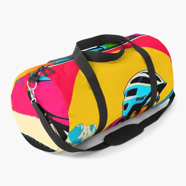 Item preview, Sunrise Trailblazer: MTB Girl Embracing Dawn on the Mountainside designed and sold by GrizzlyCollective.