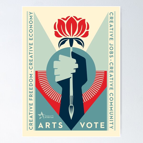 Item preview, ArtsVote Logo  - Vertical designed and sold by Arts Action Fund.