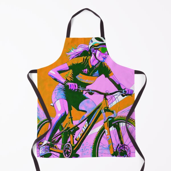 Item preview, Vibrant Velocity: MTB Adventure in Pink and Orange Design designed and sold by GrizzlyCollective.