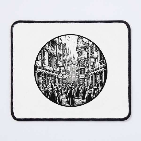 Item preview, A Magical Alley Full of Life - Line Art - Fantasy designed and sold by Fenay Designs.
