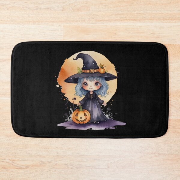 Item preview, Little Horrors - Witch Girl with Pumpkin - Bebe (Black Variant) designed and sold by Creep-Vault.