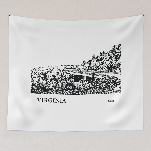 Artikelvorschau, Virginia USA entworfen und verkauft von Lakeric Cityscapes.