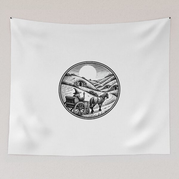 Item preview, Arriving at a Homely Land - Line Art - Fantasy designed and sold by Fenay Designs.