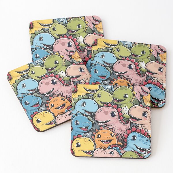 Item preview, Lindo bebé dinosaurio collage designed and sold by likbatonboot.