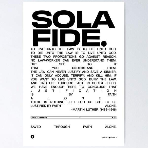 Vista previa del artículo con la obra «Sola Fide Retro Sans», diseñado y vendido por 2fivequotes.