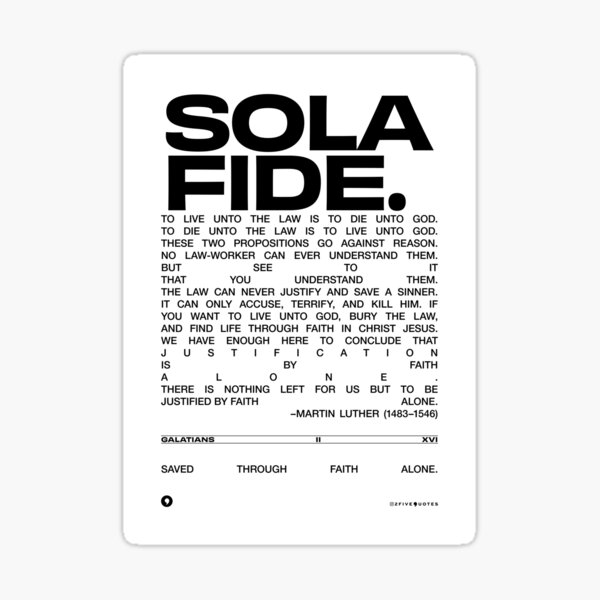 Vista previa del artículo con la obra «Sola Fide Retro Sans», diseñado y vendido por 2fivequotes.