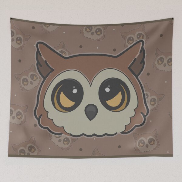Item preview, Cute Owlbear Head BG3 designed and sold by HelplessKupo.