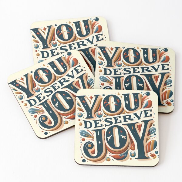 Item preview, You Deserve Joy, typography designed and sold by maxmaj.