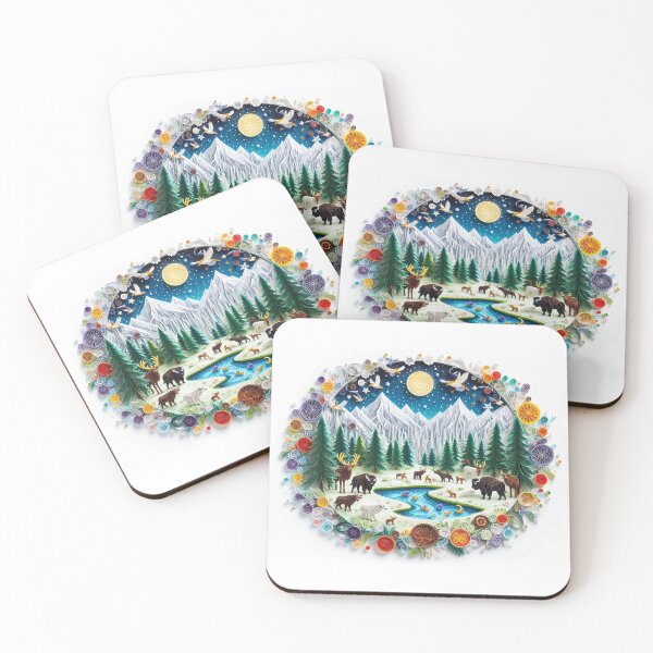 Item preview, Enchanted Wilderness Quilling-Inspired Art  designed and sold by 3MillsDesign.