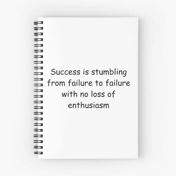 Item preview, Success is stumbling from failure to failure with no loss of enthusiasm designed and sold by IssaraStudio.