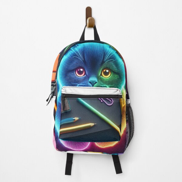 Item preview, Neon Kitty in the Dark #28 Cute Animal Designs designed and sold by Kinyah88.