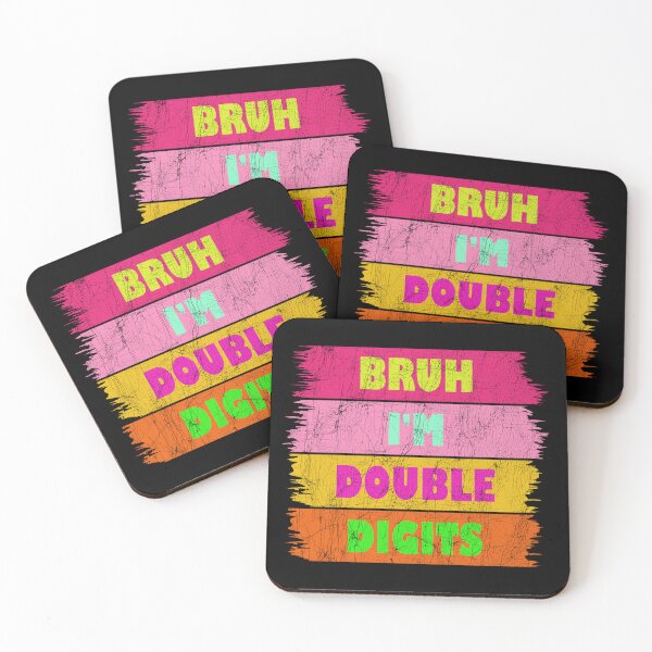 Item preview, Bruh I'm Double Digits Ten Years Old 10th Birthday designed and sold by Stick-Artistry.
