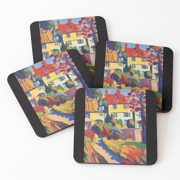 Item preview, peaceful village fauvism art designed and sold by cloudzer0000.