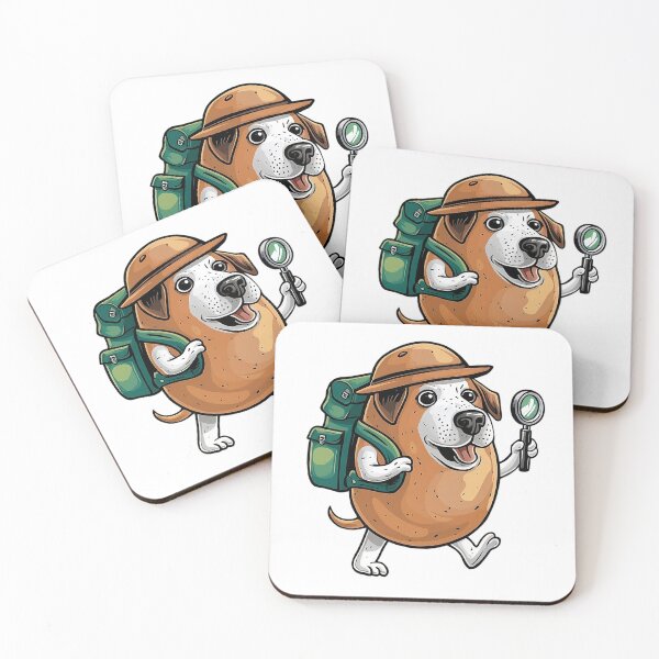 Item preview, Divertido perro explorador de patatas designed and sold by dogoloopy.