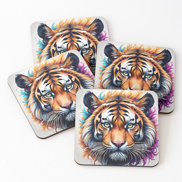 Item preview, colorful Tiger paisley rainbow designed and sold by PeggyRios.