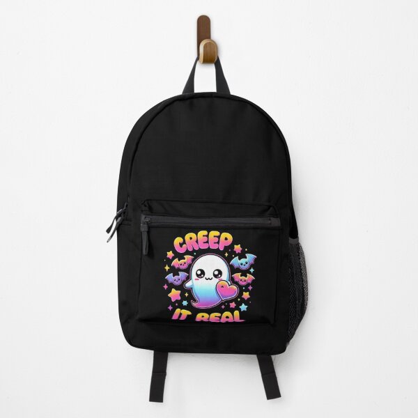 Item preview, Cute Kawaii Ghost with Heart Creep It Real Halloween Design. Gift for pastel goth lovers designed and sold by Unitepeople.