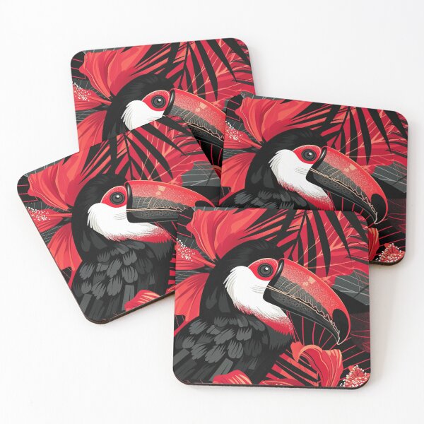 Item preview, Red Aesthetic Toucan designed and sold by OccultDreams.