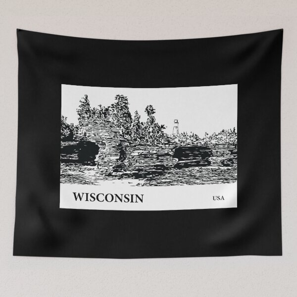 Artikelvorschau, Wisconsin USA entworfen und verkauft von Lakeric.