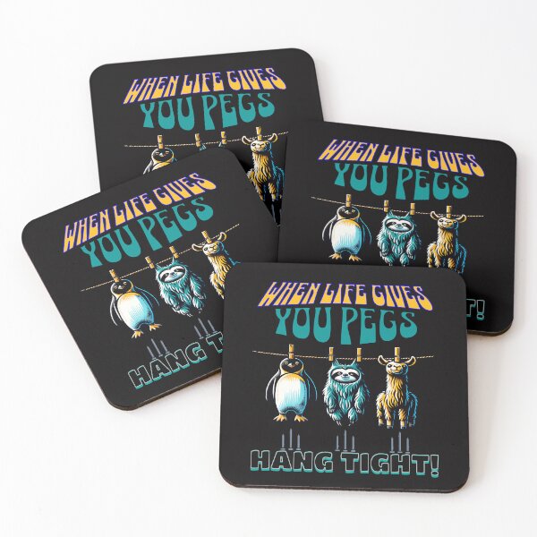 Item preview, Hang Tight: Absurd Animal Trio designed and sold by CoolCrazyQuirky.