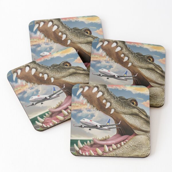 Item preview, Flight from the crocodile's mouth. designed and sold by MyHappyArtShop.