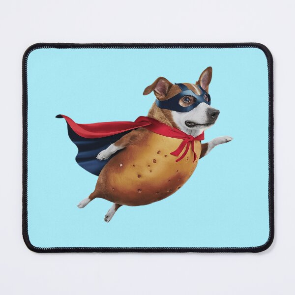 Item preview, Funny potato dog hero designed and sold by dogoloopy.