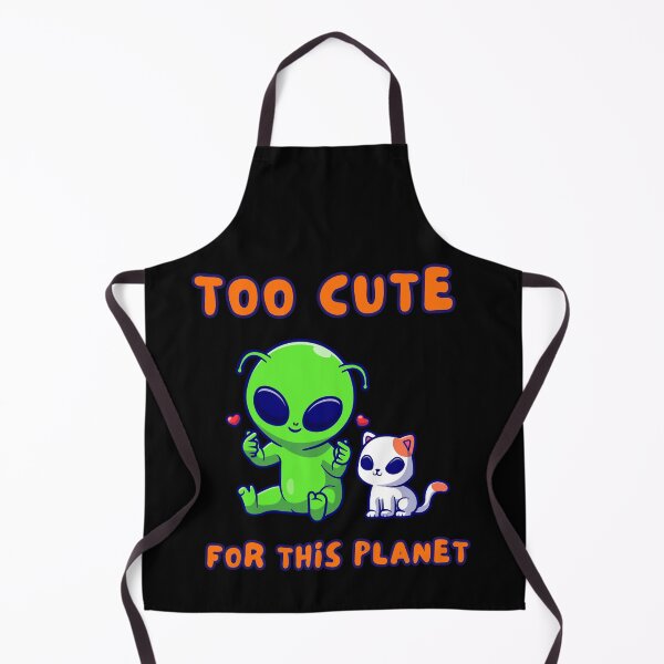 Item preview, Too Cute for This Planet: Adorable Alien with Cat designed and sold by impressionofmel.