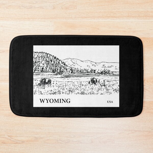 Artikelvorschau, Wyoming USA entworfen und verkauft von Lakeric Cityscapes.