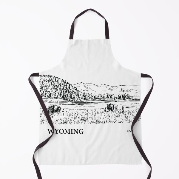 Artikelvorschau, Wyoming USA entworfen und verkauft von Lakeric Cityscapes.