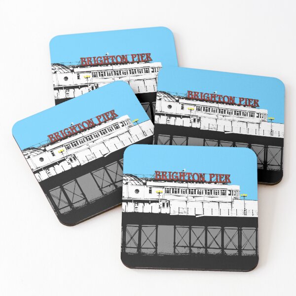 Item preview,  BRightOn on Brighton Pier Pop Art Turquoise designed and sold by StudioFlea.