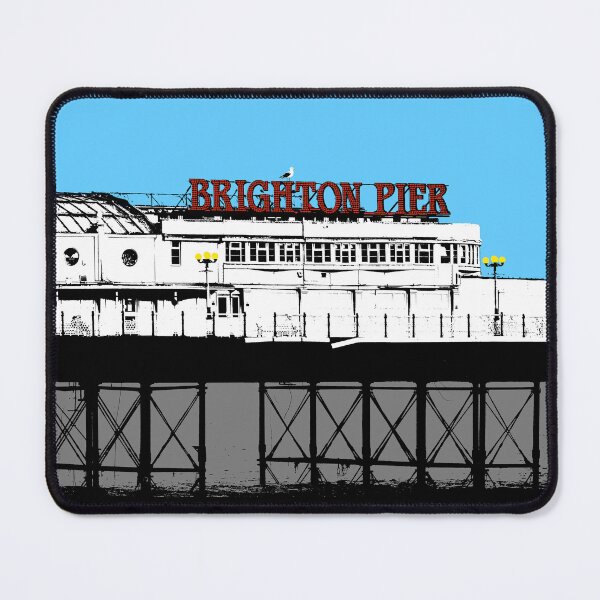 Item preview, BRightOn on Brighton Pier Pop Art Turquoise designed and sold by StudioFlea.