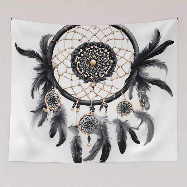 Item preview, Dreamy Black Dreamcatcher Design designed and sold by Sadia  Jannat.