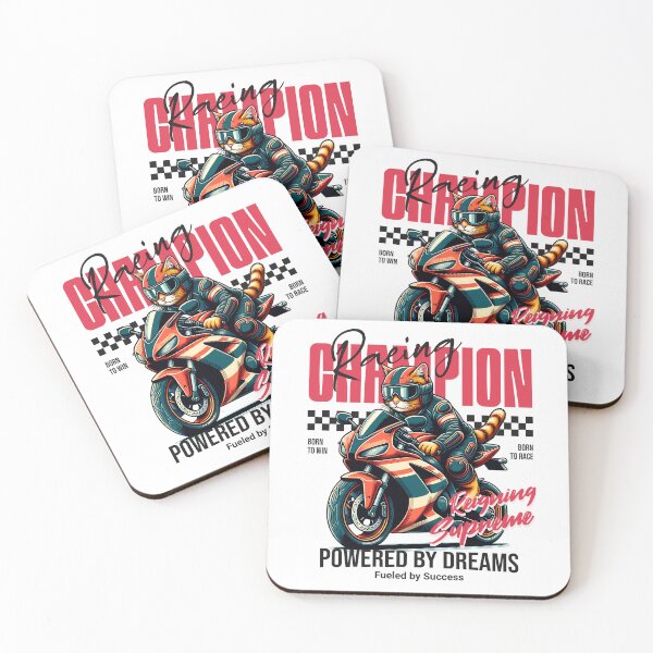 Item preview, cat riding motorcycle designed and sold by ShawishArt.