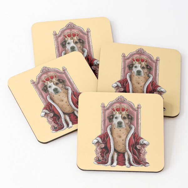 Item preview, Funny potato dog king designed and sold by dogoloopy.
